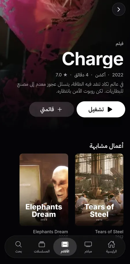 صفحة فيلم