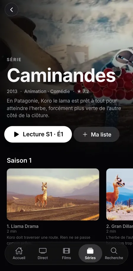 Épisodes d’une série