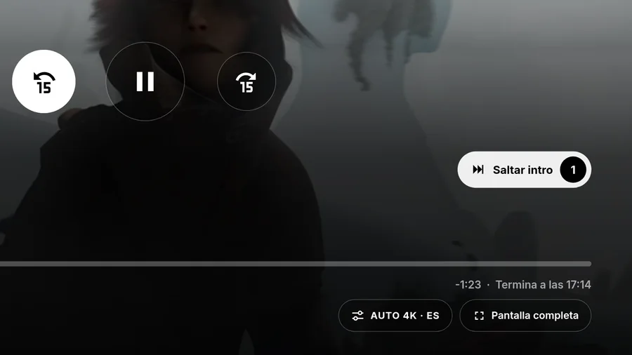 Ajustes de audio y subtítulos del reproductor