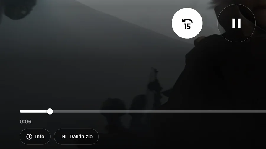 Barra di avanzamento del player